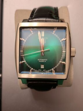 TAG Heuer Monaco Automatic Calibre 12 Watch - Green Dial